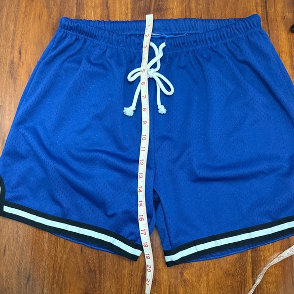 Basketball Shorts Mens Mesh Drawstring - Picture 6 of 6